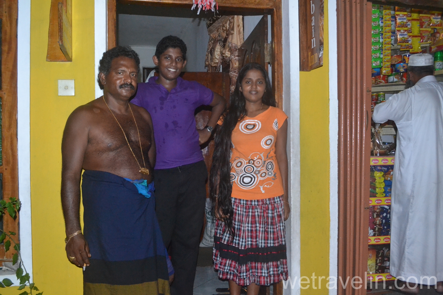 семья на Шри Ланке