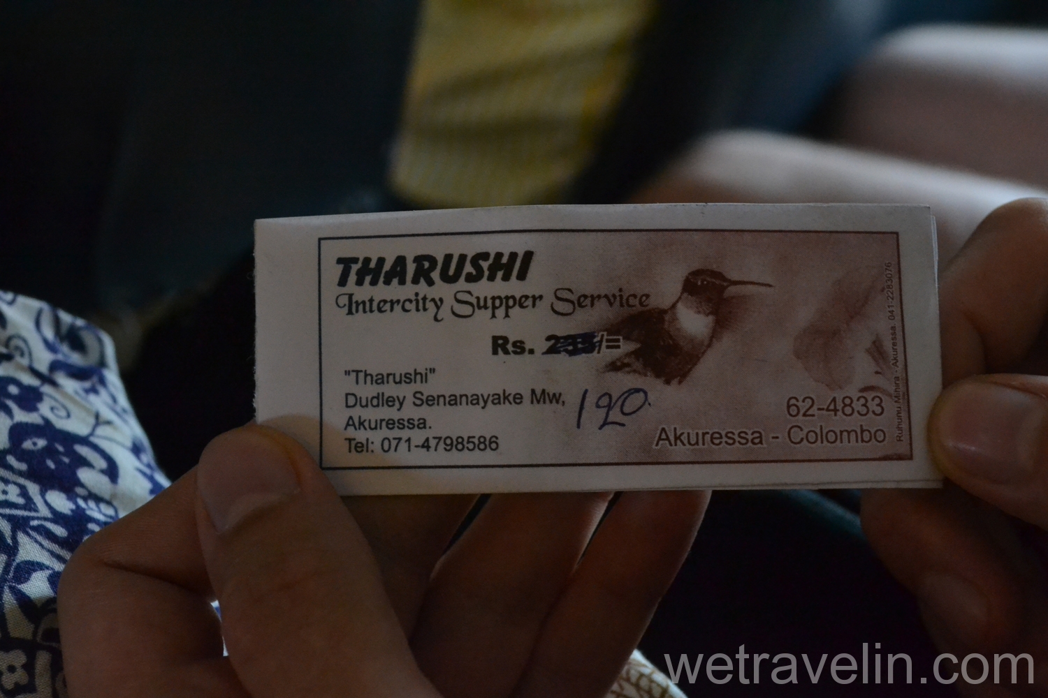 билет на Шри Ланкийский автобус